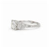 Art Deco Platinum Old European Cut Diamond Engagement Ring