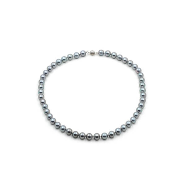 SIlver Colored Tahitian Pearl Necklace