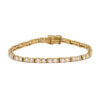 992-10462-Front 18 Karat Yellow Gold Diamond Line Bracelet
