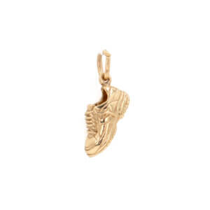 740-10134-Front 14 Karat Yellow Gold Sneaker Charm