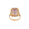 8.5 Carat Amethyst Vintage 14 Karat Yellow Gold Ring