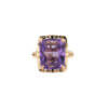 8.5 Carat Amethyst Vintage 14 Karat Yellow Gold Ring