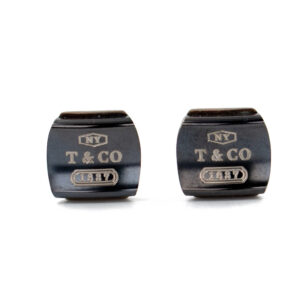 Tiffany & Co. Sterling Silver & Titanium Cufflinks