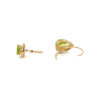 770-21580-Back Pear-Shaped Peridot 14 Karat Yellow Gold Drop Earrings